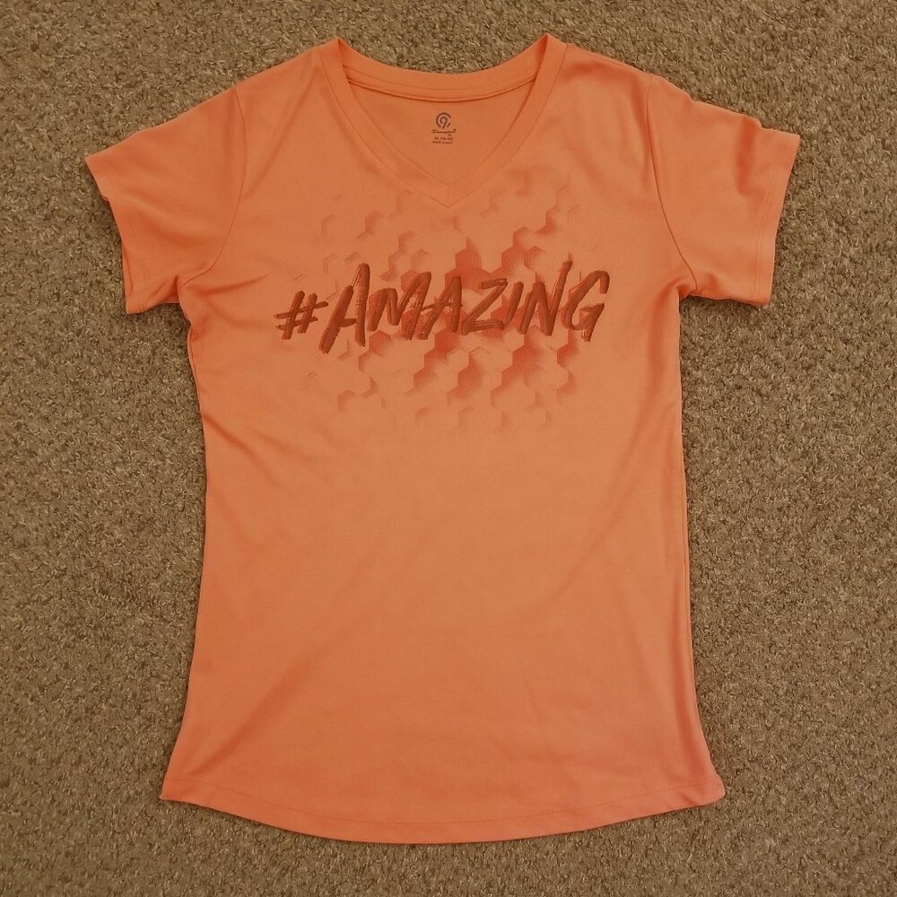 Workout shirt, Orange, C9 by Champion, XL (14-16).